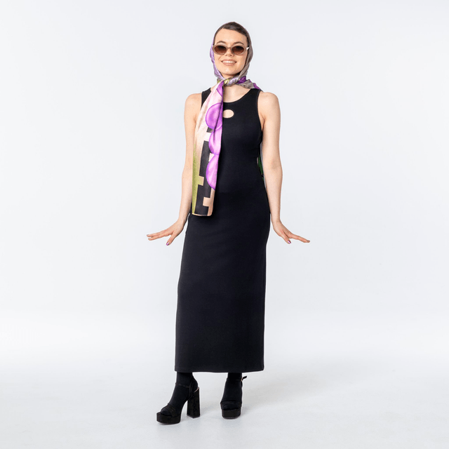 DREAMING FLOWER FOULARD RECTANGLE